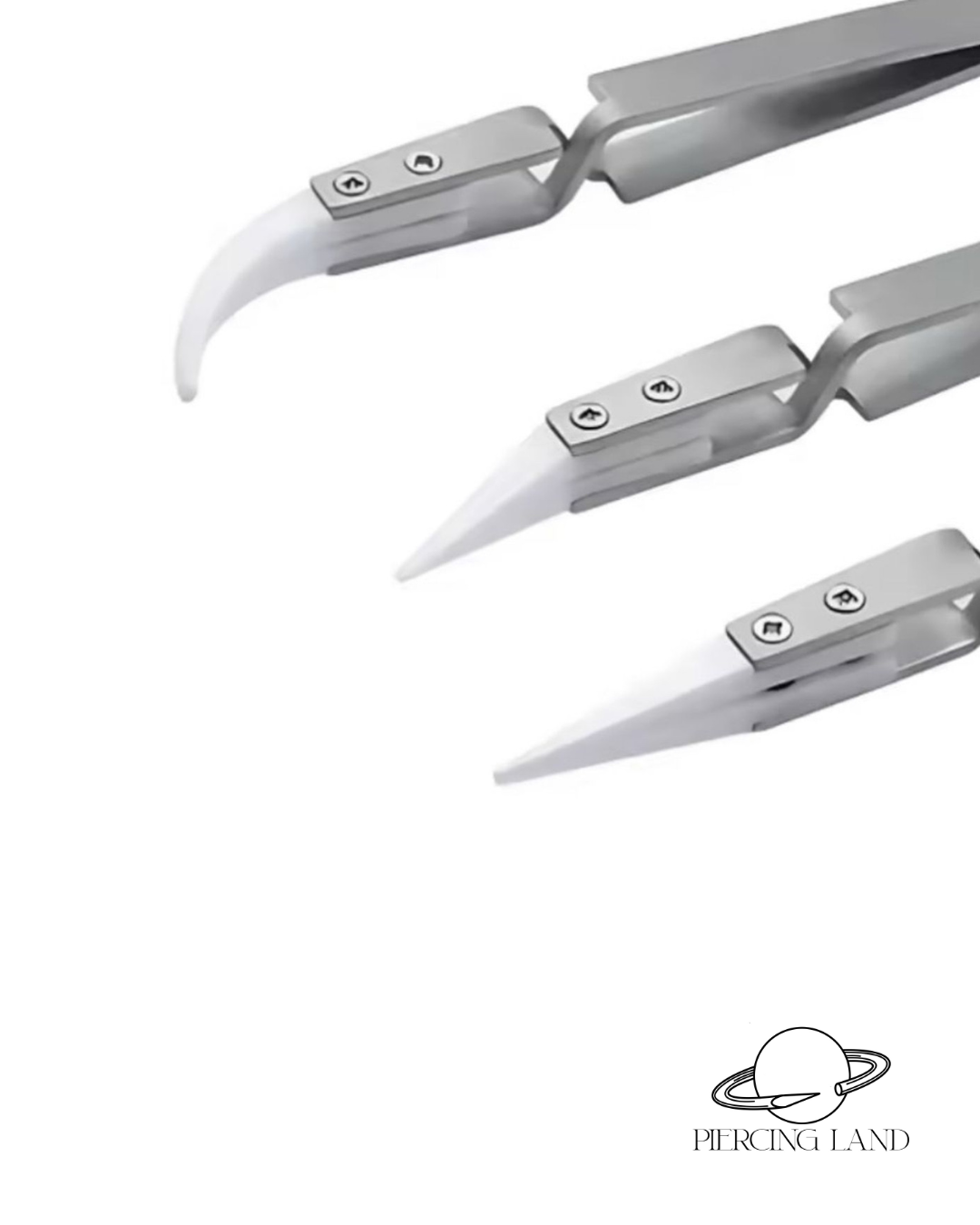 Pinzas para joyería con puntas de cerámica